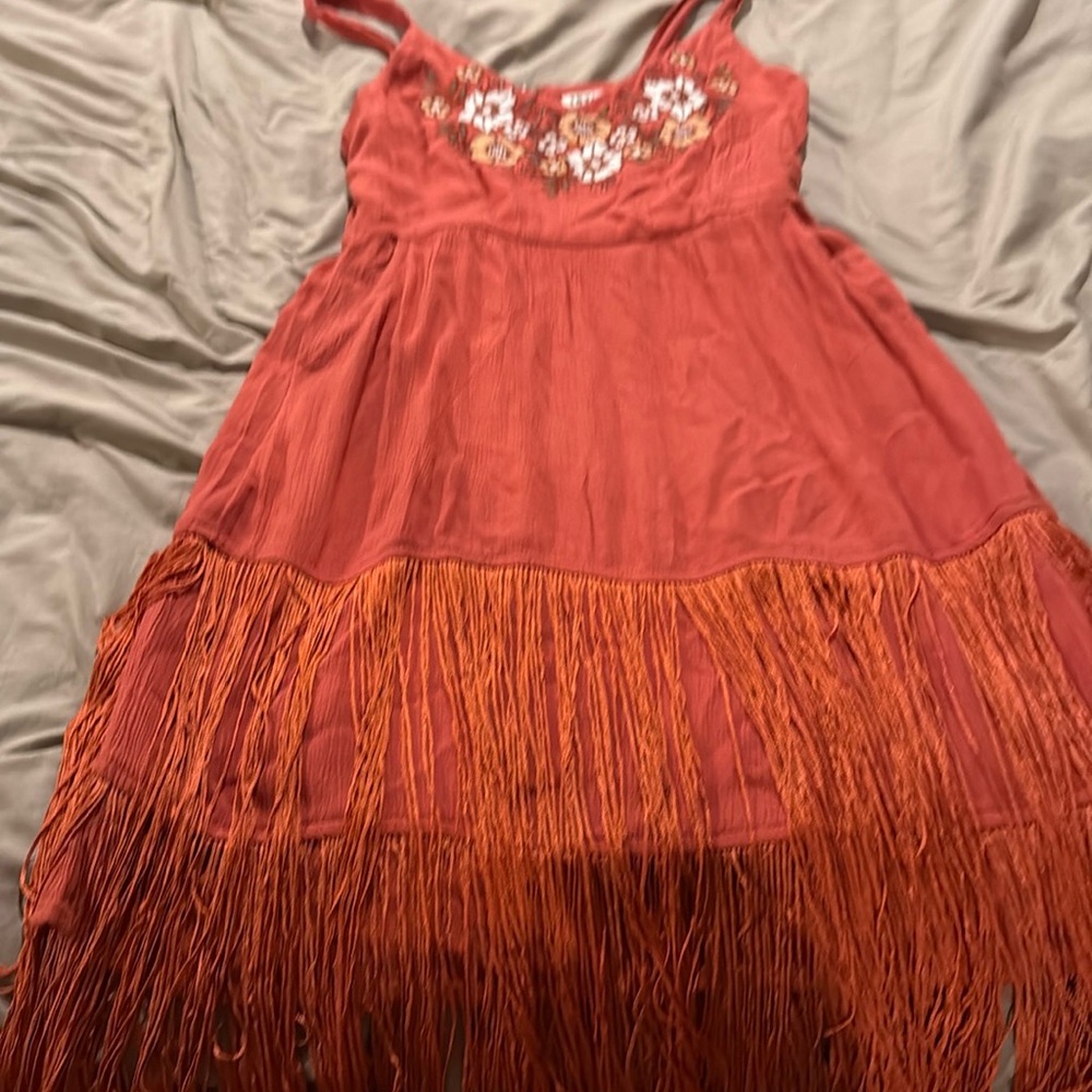 Idyllwind Pink Embellished Tiered Sundress Resort Wear